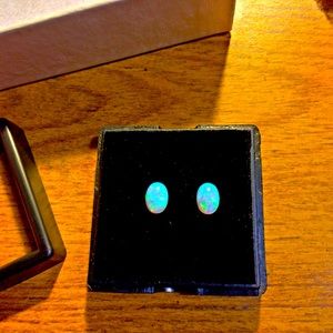 A patching pair of cz Opals